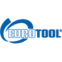 A blue and white logo of eurotool